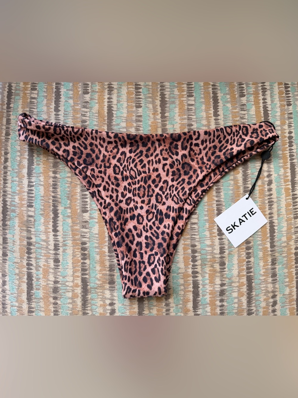 Skatie Leopard Print Bikini Bottoms